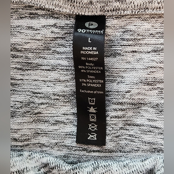 L. Grey Sweater Cowl Neck w pockets & thumbholes Size M-L - Picture 3 of 4